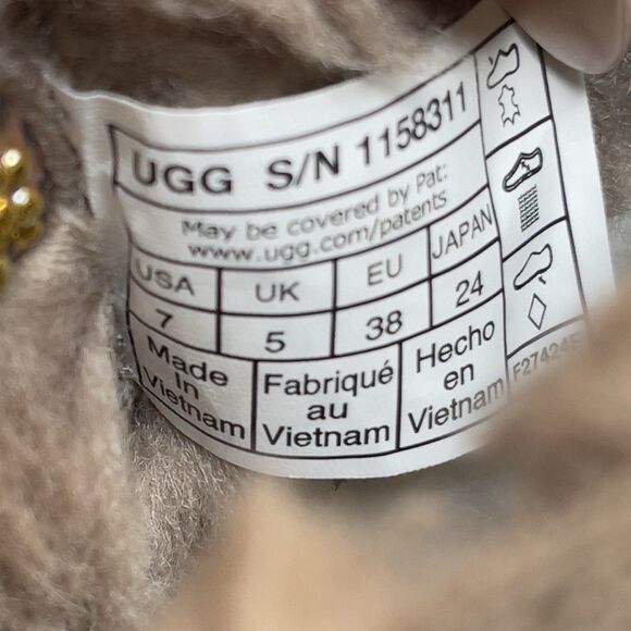 UGG Classic Women Size 7 Ultra Mini New Heights Platform Boot Hickory NEW - Picture 10 of 10